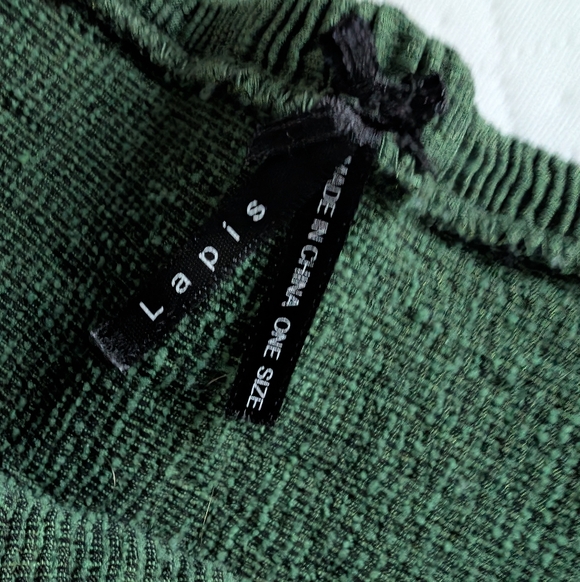 Lapis Strapless Midi Tube Convertible Dress Black Green Stretch Smocked, S-L - Picture 5 of 7